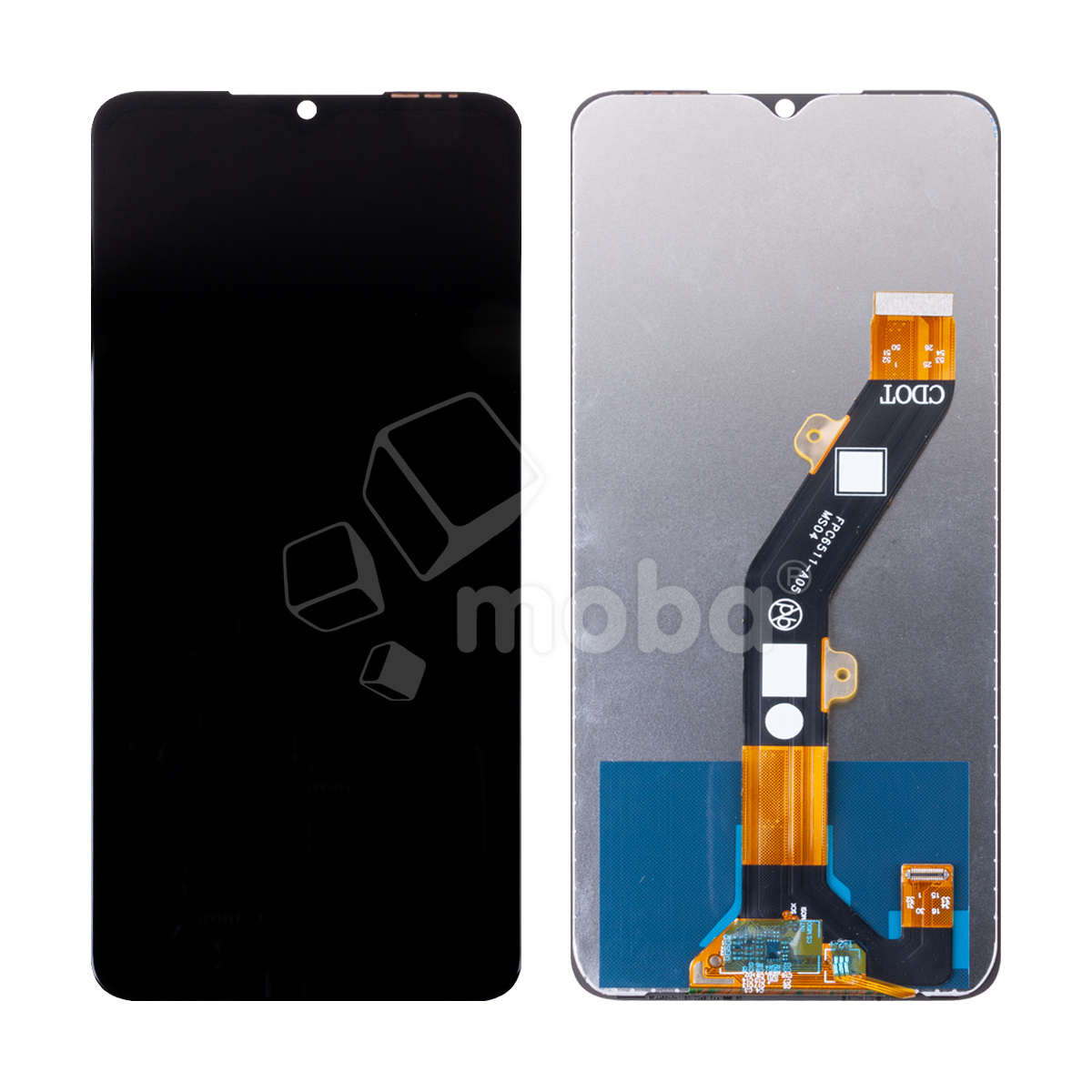 Дисплей для Itel A70 (A665L) в сборе с тачскрином Черный - Оптима