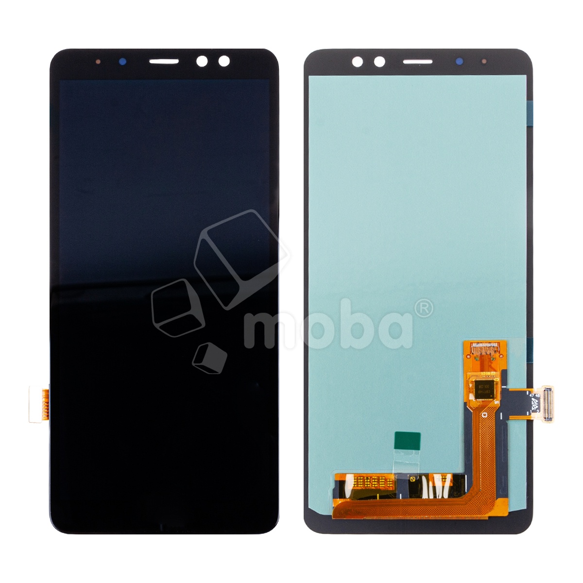 Дисплей для Samsung Galaxy A8+ 2018 (A730F) в сборе с тачскрином Черный - (OLED) (Full HD, 450 Кд/м²)
