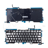 Подсветка клавиатуры для ноутбука MacBook Pro M1 13"/M2 13" A2338 (2020-2022, Г-образный Enter RU) Черный