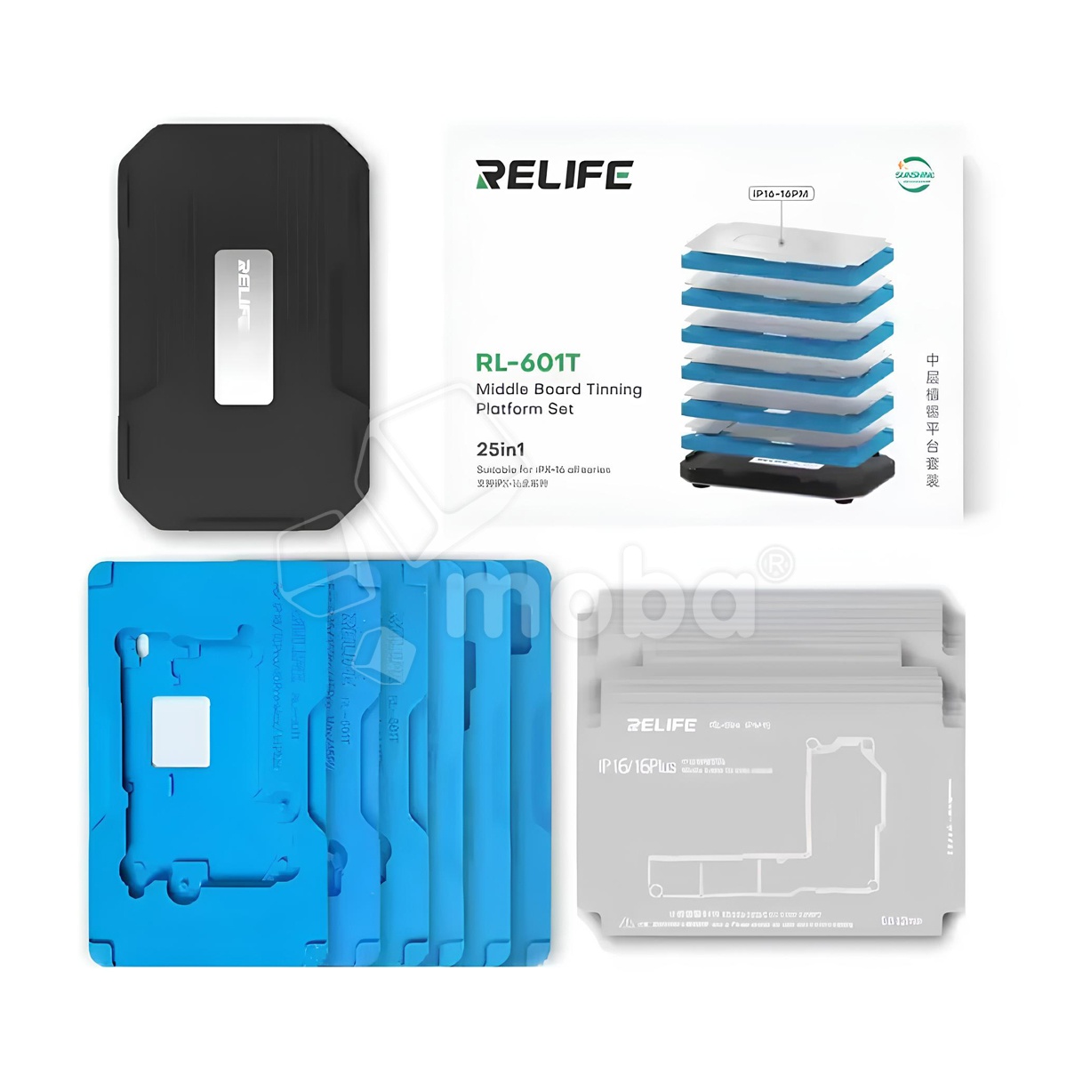 Платформа реболлинга Relife RL-601T для iPhone X/Xs/Xs Max/Xr/11/11 Pro/11 Pro Max/12/12 mini/12 Pro/12 Pro Max/13 Pro/13 Pro Max/14/14 Plus/14 Pro/14 Pro Max/15/15 Plus/15 Pro/15 Pro Max/16/16 Plus/16 Pro/16 Pro Max