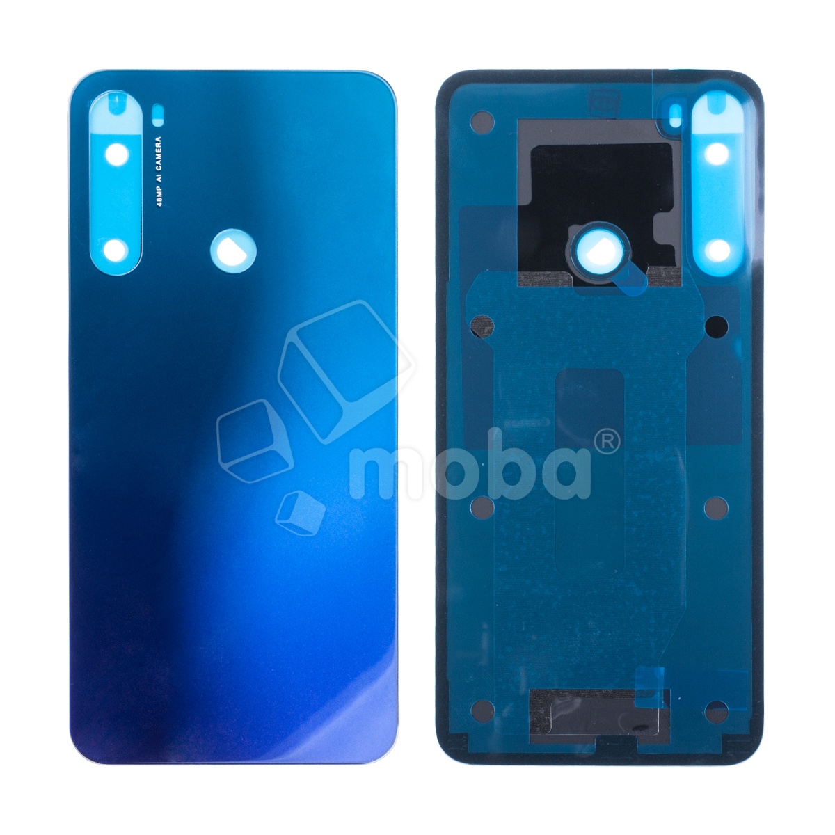 Задняя крышка для Xiaomi Redmi Note 8/8 2021 (M1908C3JC/M1908C3JGG) Синий - Премиум
