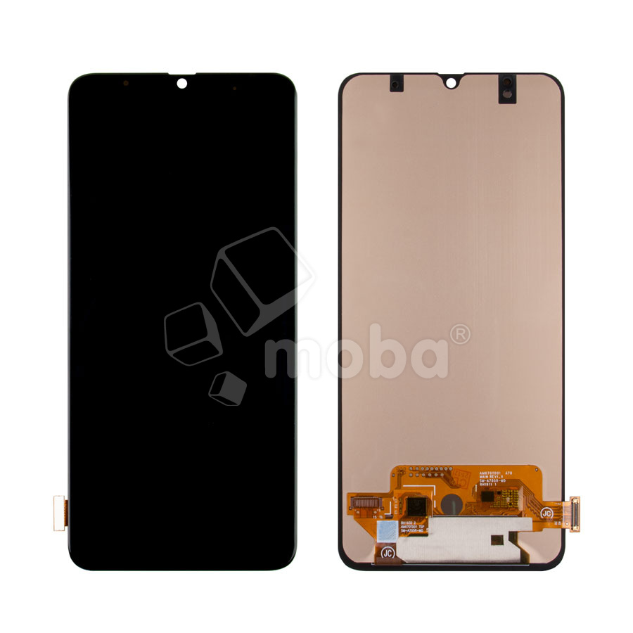 Дисплей для Samsung Galaxy A70 (A705F) в сборе с тачскрином Черный - (OLED) (Full HD, 450 Кд/м²)