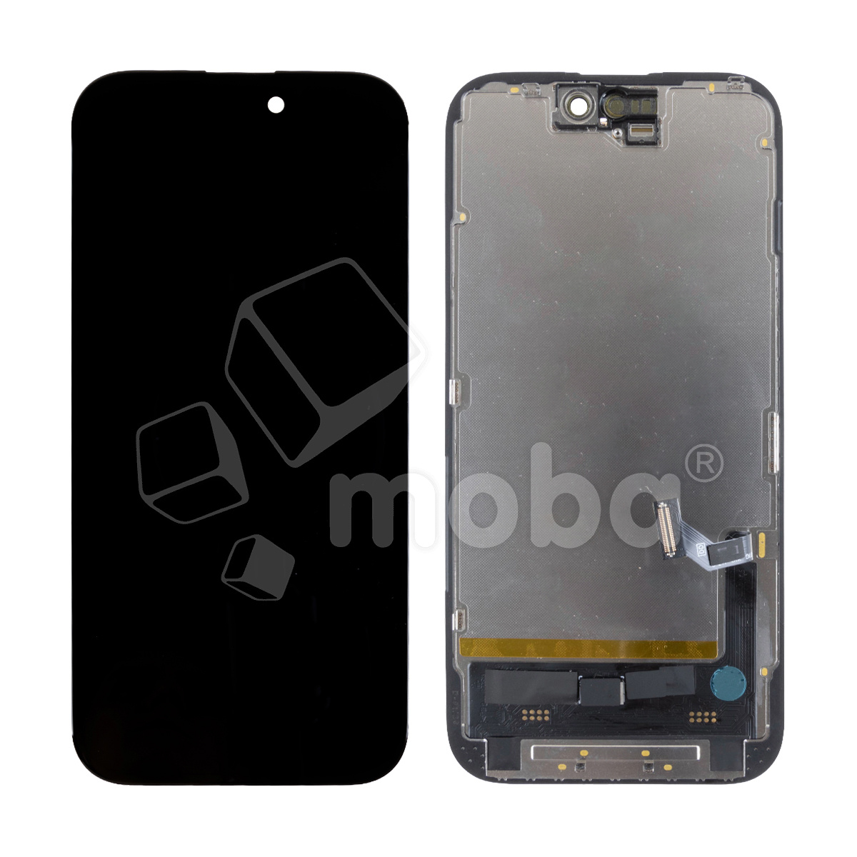 Дисплей для iPhone 15 (A3090) в сборе с тачскрином Черный - DD (Soft OLED, Full HD) (с верификацией = с привязкой без ошибки)