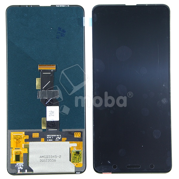 Дисплей для Xiaomi Mi Mix 3 (M1810E5A) в сборе с тачскрином Черный - (OLED) (Full HD, 450 Кд/м²)