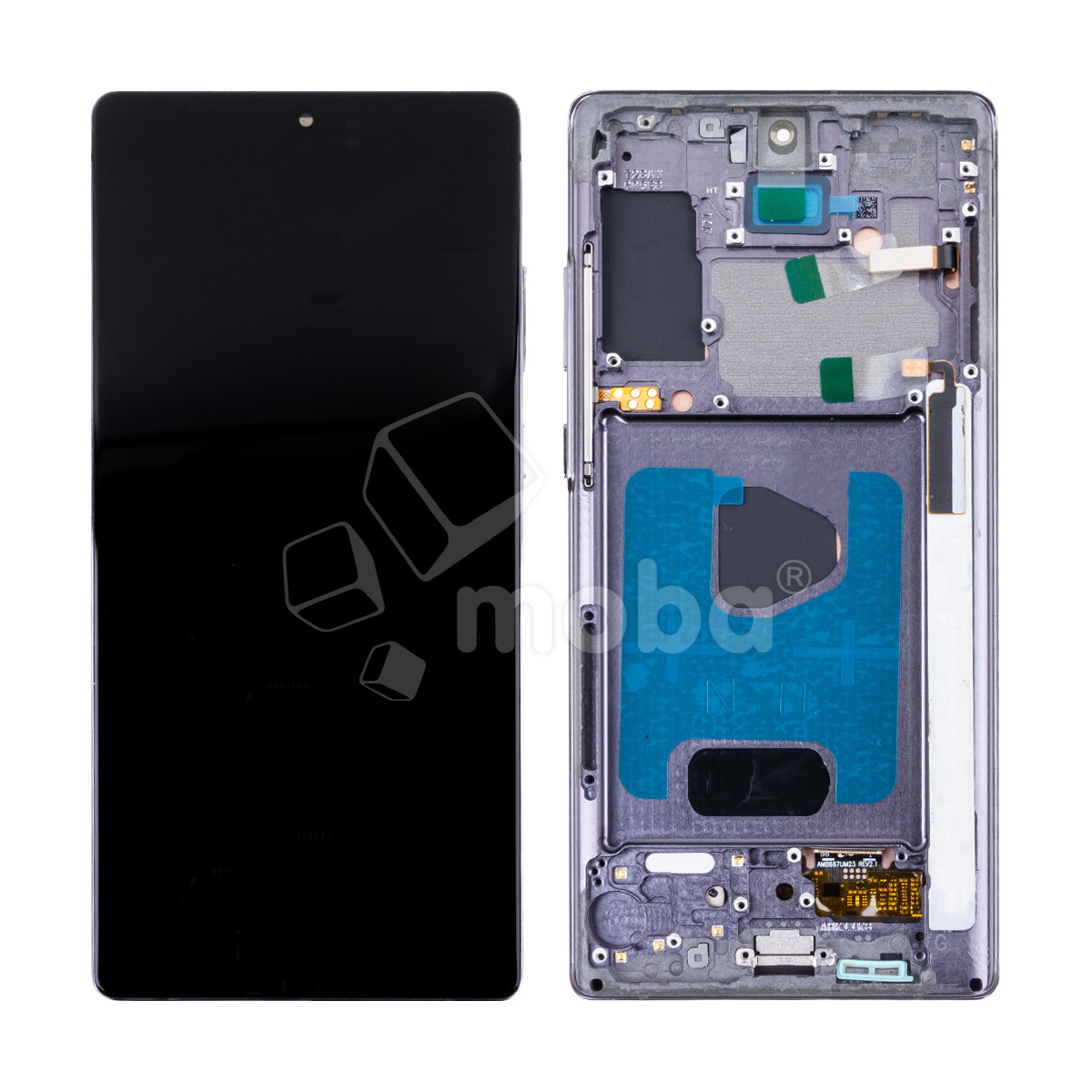 Дисплей для Samsung Galaxy Note 20 (N980F) модуль с рамкой Черный - (OLED) (Full Size) (Full HD, 500 Кд/м²)