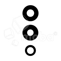 Стекло камеры для Xiaomi Redmi Note 12 Pro+ (221013164UG) (комплект 3 шт.) Черный