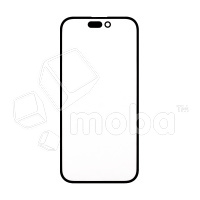 Стекло для переклейки iPhone 14 Pro в сборе с OCA пленкой Черный - OR (Mitsubishi)