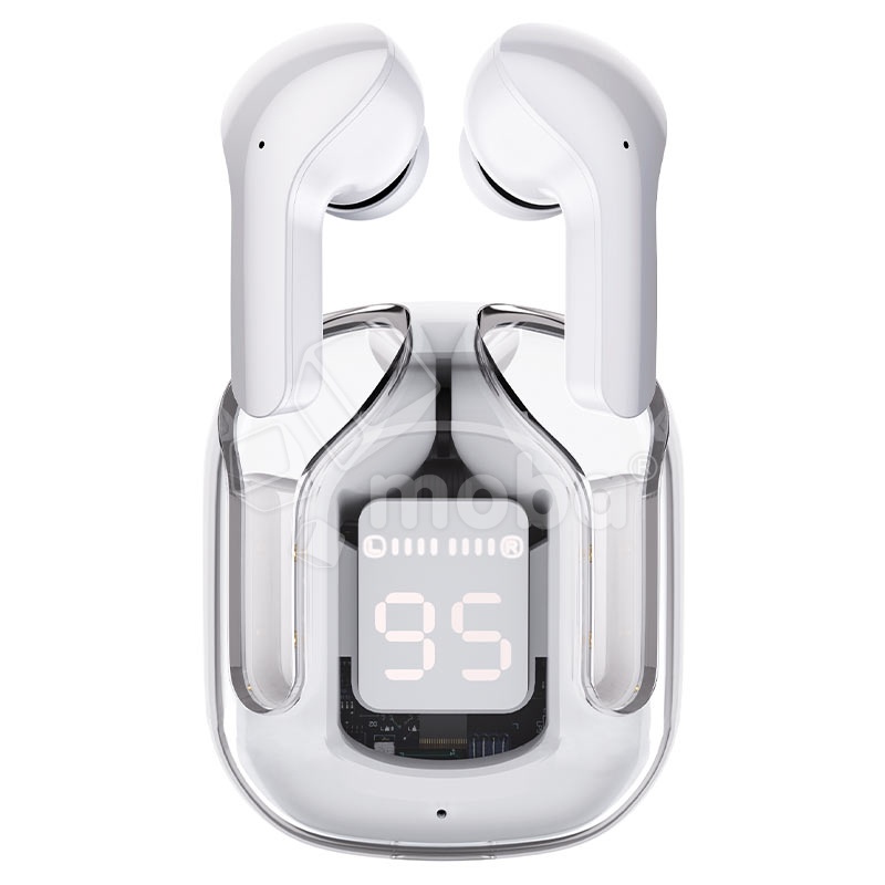 Беспроводные наушники Bluetooth Acefast T6 (TWS, вакуумные, с дисплеем, ENC) Серый