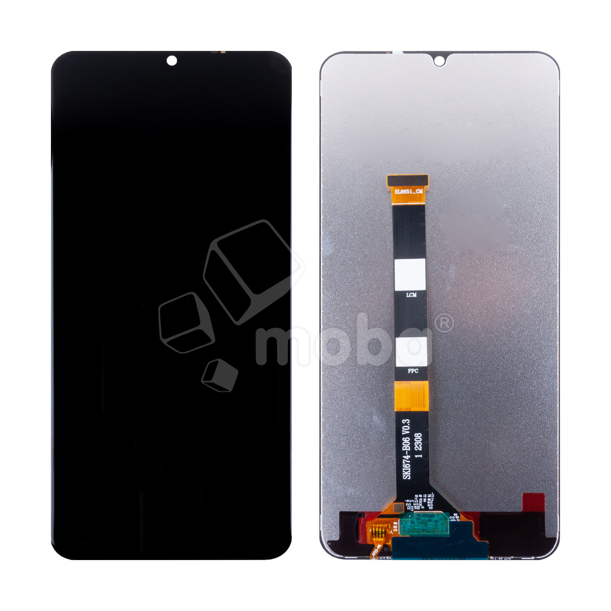 Дисплей для Realme C53/C51 (RMX3760/RMX3830) в сборе с тачскрином Черный - Оптима