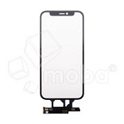 Стекло для переклейки iPhone 12 mini в сборе с тачскрином и OCA пленкой Черный - OR (Feaglet) (рамка в комплекте)