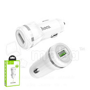 Автомобильное зарядное устройство USB Hoco Z27A (18W, QC3.0, 1USB) Белый