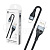 Кабель USB - Type-C BC X57 (5A, оплетка ткань) Черный