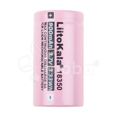 Аккумулятор ICR18350 LiitoKala 3.7V 8A 900 mAh