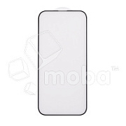 Защитное стекло "Матовое" для iPhone 14 Pro Черное (Закалённое, полное покрытие)