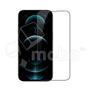 Защитное стекло "Оптима" для iPhone 13 Pro Max/14 Max Черное (Закалённое, полное покрытие)