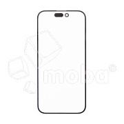 Стекло для переклейки iPhone 15 Plus в сборе с OCA пленкой Черный - OR (Feaglet)