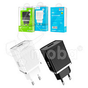 Сетевое зарядное устройство USB Hoco C42A (18W, QC3.0) Черный