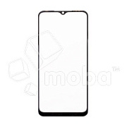 Стекло для переклейки Tecno Spark 8C (KG5n) в сборе с OCA пленкой Черный - OR (Mitsubishi)