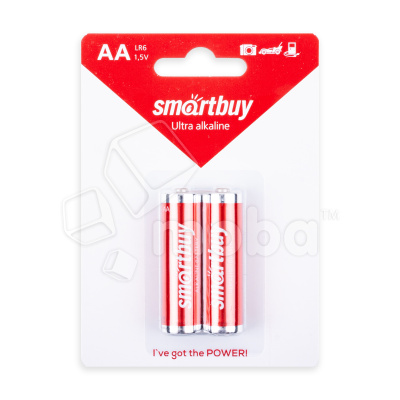 Батарейка AA LR6 Smartbuy Alkaline 1.5V (2 шт. в блистере)
